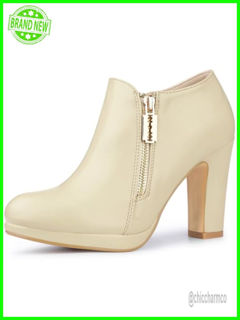 Faux Suede Leopard Platform Chunky Heel Ankle Booties